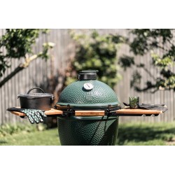 Big Green Egg Large - Avec Egg + Chariot à roulettes + Tablettes latérales + Conveggtor - Image 4