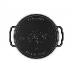 Le Creuset Plaque à pizza collection barbecue 35cm noir mat - Image 3