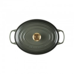 Le Creuset Cocotte ovale 31cm thym bouton doré - Image 2