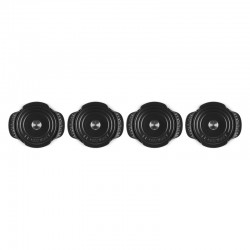 Le Creuset Set de 4 mini-cocottes collection gourmand 11cm noir mat - Image 2