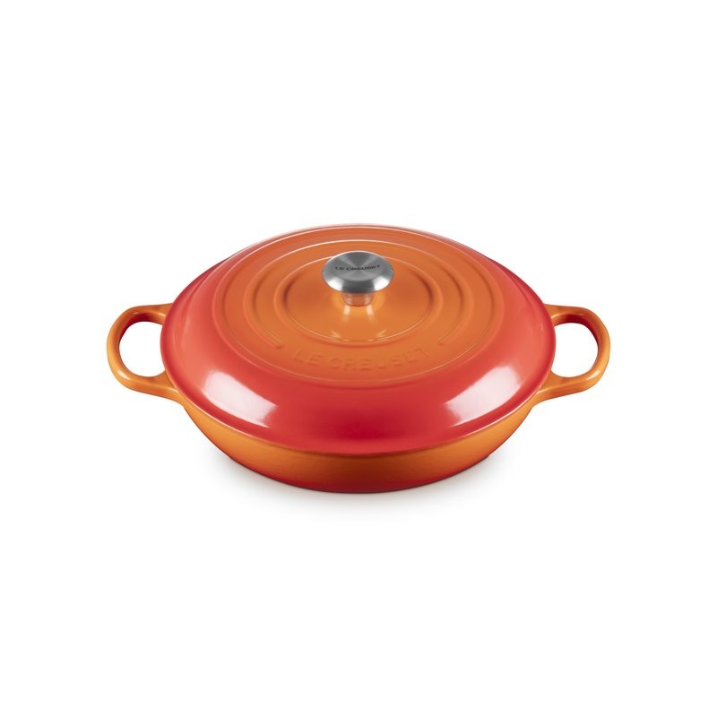 Le Creuset Faitout 30cm volcanique int. sable