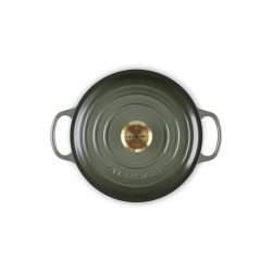 Le Creuset Cocotte ronde 24cm thym bouton doré - Image 2