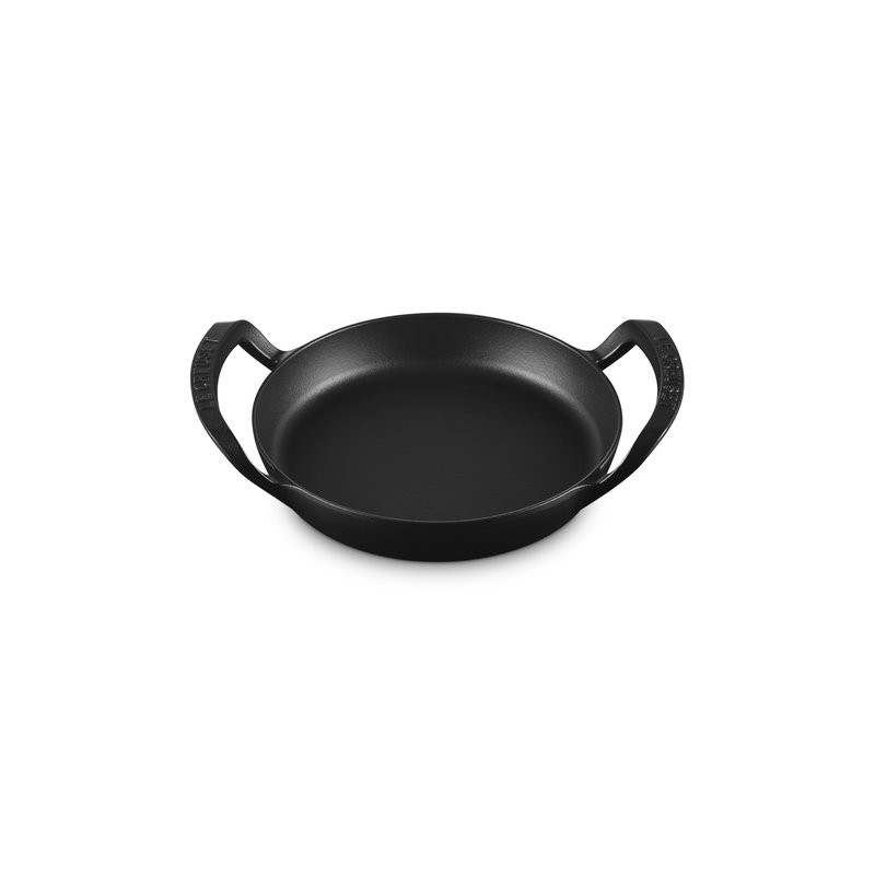 Le Creuset Skillet rond fonte émaillée collection barbecue 25cm noir mat