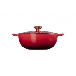 Le Creuset Marmite 26cm cerise couronne enchantée - Image 2