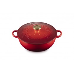 Le Creuset Marmite 26cm cerise couronne enchantée - Image 3