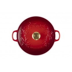 Le Creuset Marmite 26cm cerise couronne enchantée - Image 4