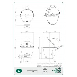 Big Green Egg Pack LARGE The Onyx, pour pose libre - Image 2
