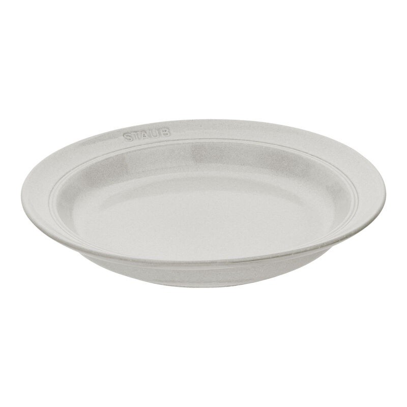 Staub Assiette 24 cm, Céramique, Truffe blanche