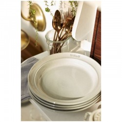 Staub Assiette 24 cm, Céramique, Truffe blanche - Image 6