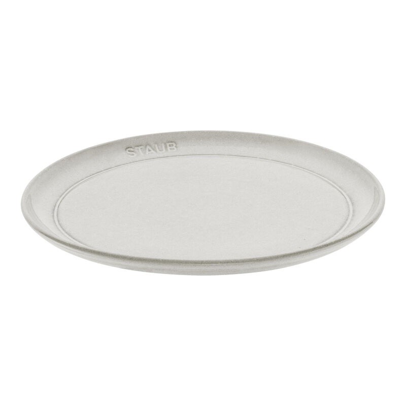 Staub Assiette plat 22 cm, Céramique, Truffe blanche