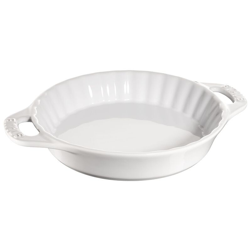 Staub 24 cm, Plat à tarte, Blanc