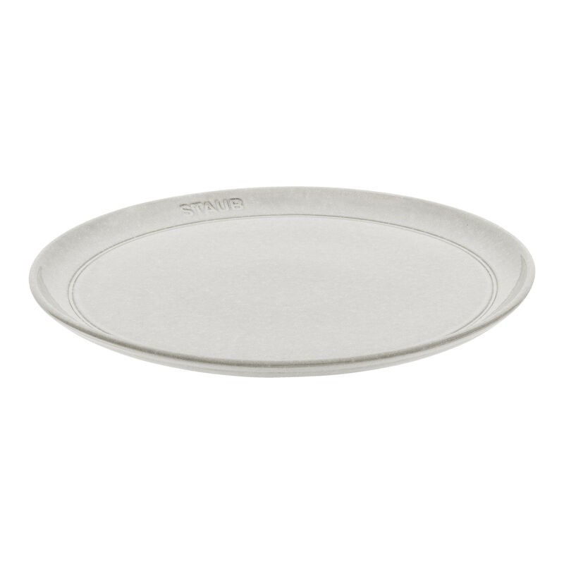 Staub Assiette plat 26 cm, Céramique, Truffe blanche