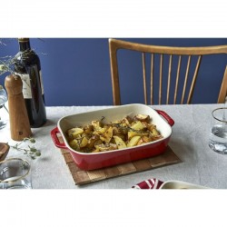 Staub 27 x 20 cm, Assiette chaude, Cerise - Image 3
