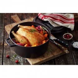 Staub Cocotte 30 cm, Rond(e), Noir mat, Fonte - Image 8