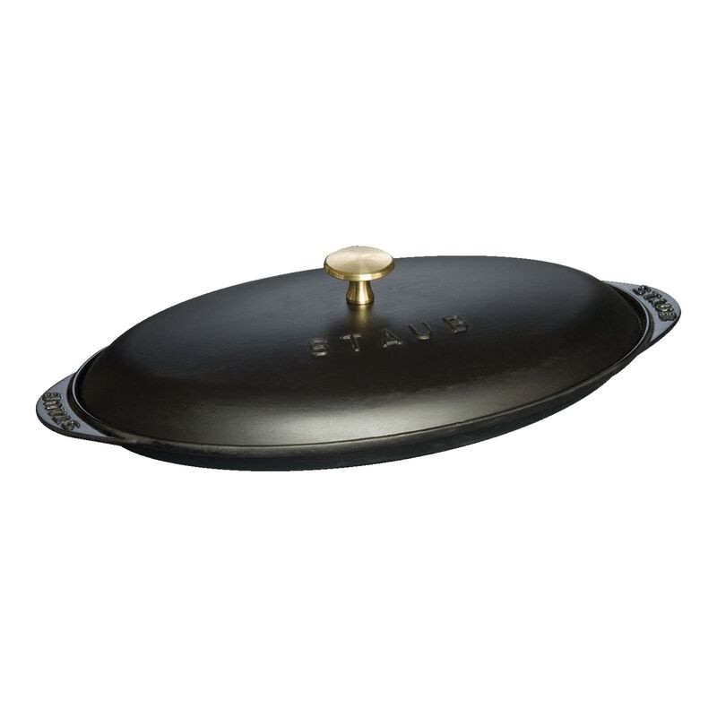 Staub 31 cm, Assiette chaude , Noir mat