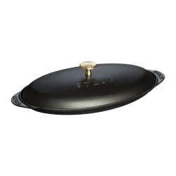 Staub 31 cm, Assiette chaude , Noir mat - Image 6