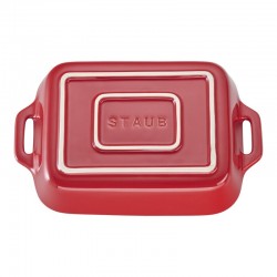 Staub 20 x 16 cm, Assiette chaude, Cerise - Image 2
