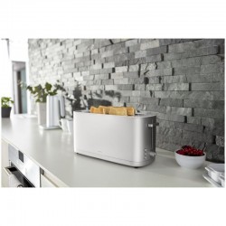 Zwilling Grille-pain Grille permettant de réchauffer des petits-pains, 2 fentes tranches longues, Argent - Image 2