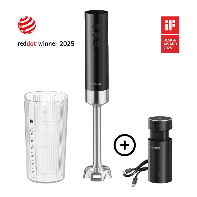 Zwilling Mixeur plongeant sans fil, Kit de démarrage avec batterie