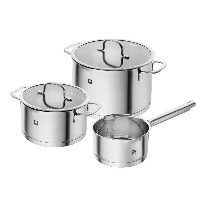 Zwilling 3-pcs, Set de casseroles, Argent