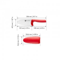 Zwilling Couteau de chef 10 cm, Rouge - Image 5