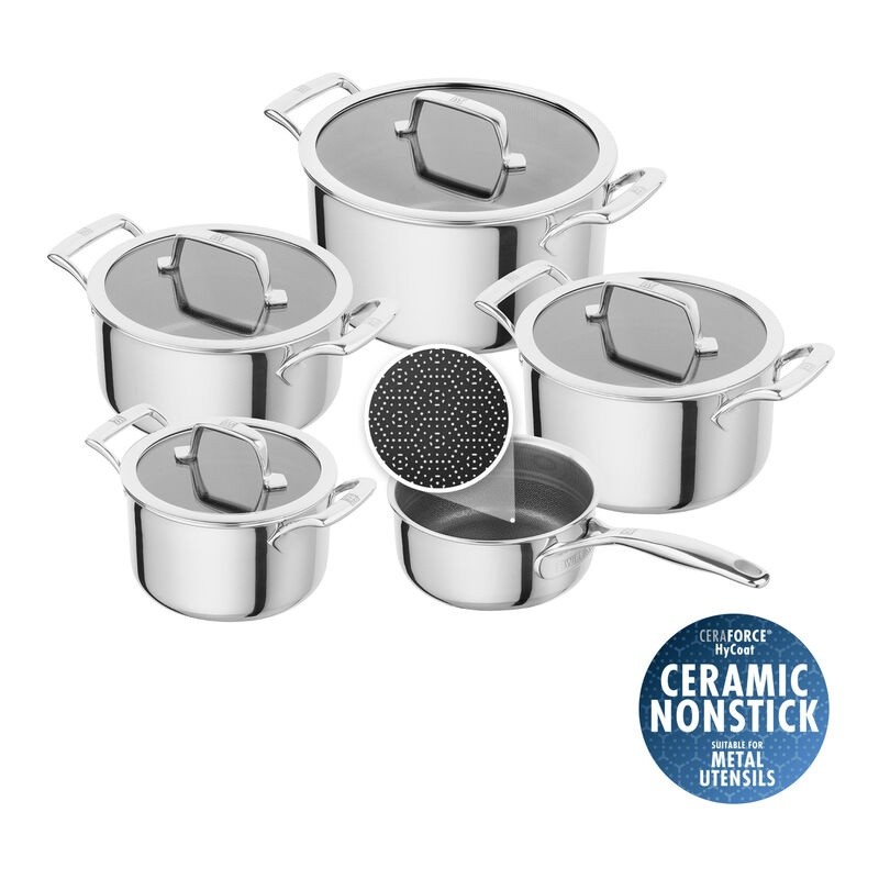 Zwilling 5-pcs, Set de casseroles, Argent