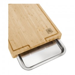 Zwilling 39 cm x 30 cm, Planche à découper avec plateau, Bambou - Image 4