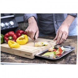 Zwilling 39 cm x 30 cm, Planche à découper avec plateau, Bambou - Image 7