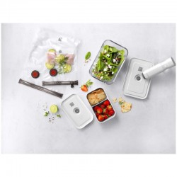 Zwilling Kit de démarrage sous vide, Mélange / Verre L/lunch box M, 7-pcs, Blanc - Image 2