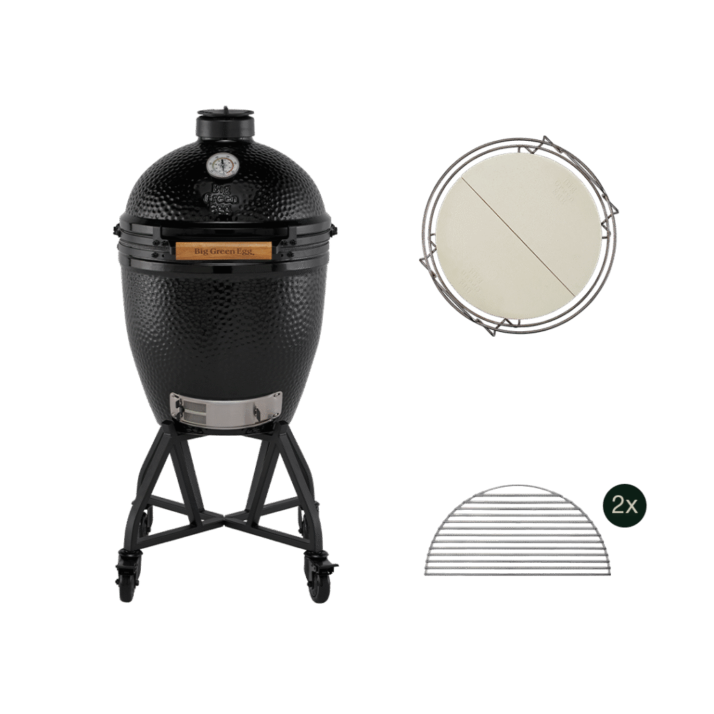 Big Green Egg Pack LARGE The Onyx, sur Chariot
