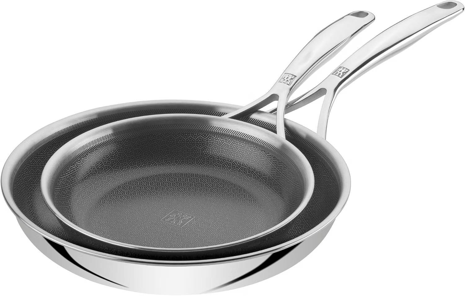 Zwilling Set de 2 poêles CERAFORCE® HyCoat, 20 cm + 26 cm, acier inoxydable 18/10, revêtement céramique, ZWILLING PEAK
