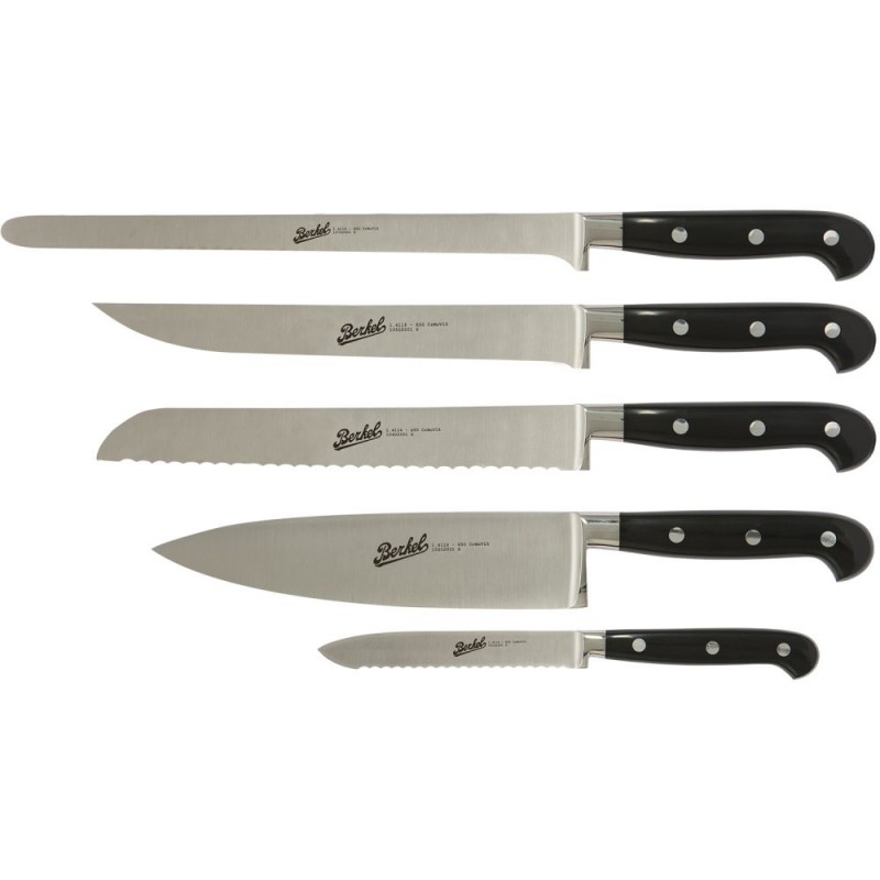 Berkel Set de 5 couteaux de chef Adhoc noir