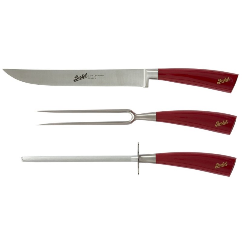 Berkel Set de 3 couteaux Elégance Roast rouge