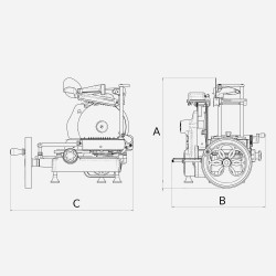 Berkel Trancheuse Manuelle Volano B2 Rouge Nouvelle version - Image 3