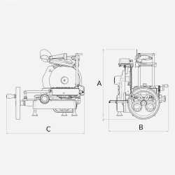 Berkel Trancheuse Manuelle Volano B2 Noire Nouvelle version - Image 3