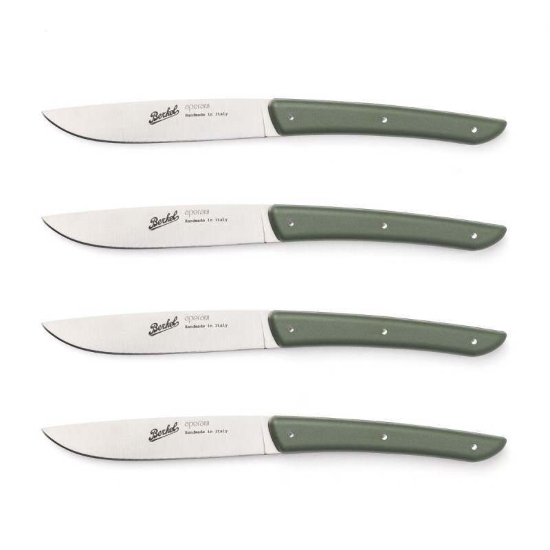 Berkel Coffret de 4 couteaux à steak verts
