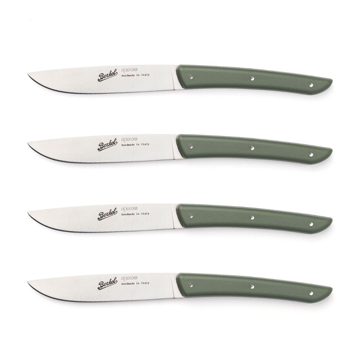Berkel Coffret de 4 couteaux à steak verts