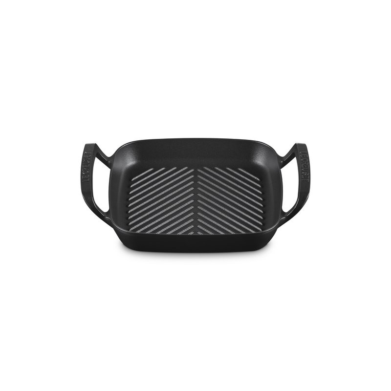 Le Creuset Gril carré collection barbecue 26cm noir mat