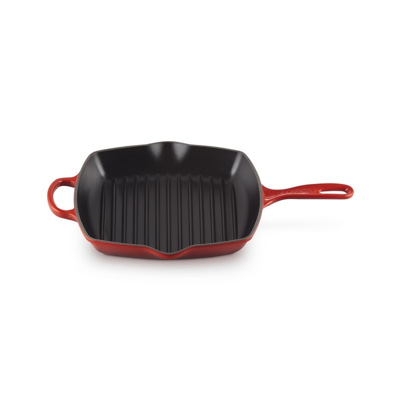 Le Creuset Skillet gril carré 26cm cerise