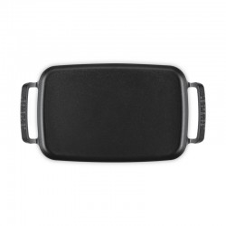 Le Creuset Plancha rectangulaire collection barbecue 40cm noir mat - Image 2