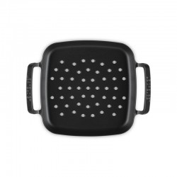 Le Creuset Panier à griller carré collection barbecue 30cm noir mat - Image 2