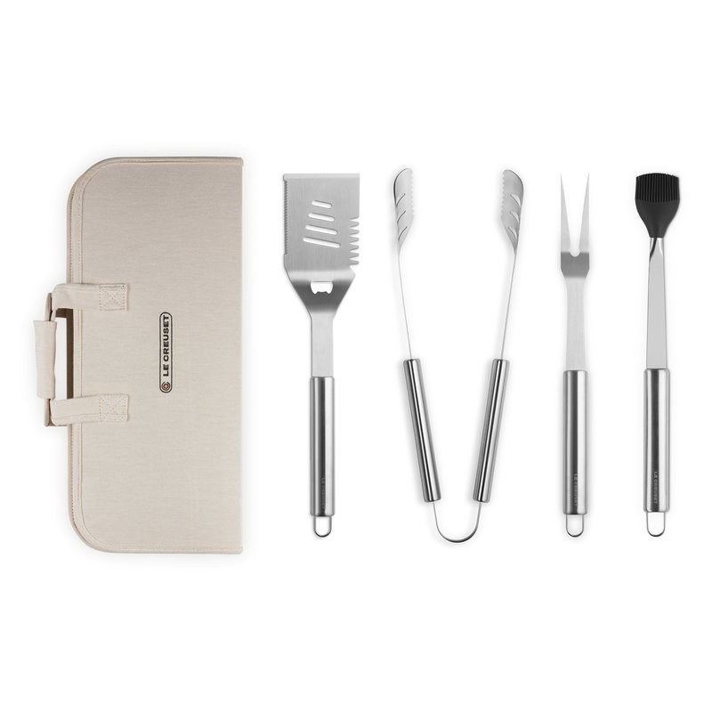 Le Creuset Set accessoires barbecue (4 outils & housse)
