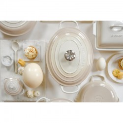 Le Creuset Faitout 30cm meringue int. sable - Image 4