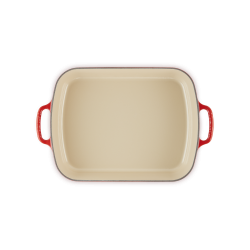 Le Creuset Plat rectangulaire en fonte 29 cm, coloris cerise - Image principale