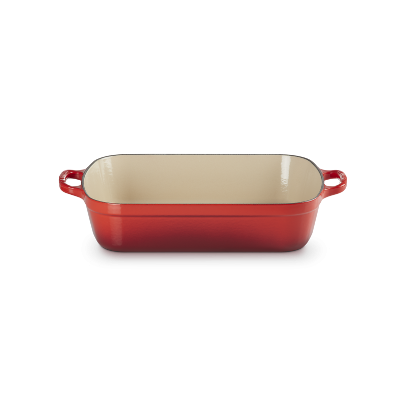 Le Creuset Plat rectangulaire en fonte 29 cm, coloris cerise
